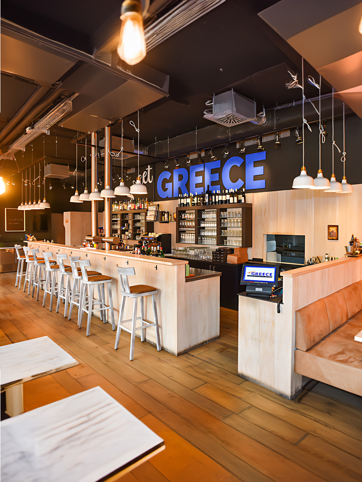 Sweet-Greece-innenraum_Bar Kasse Empfang Innenraum